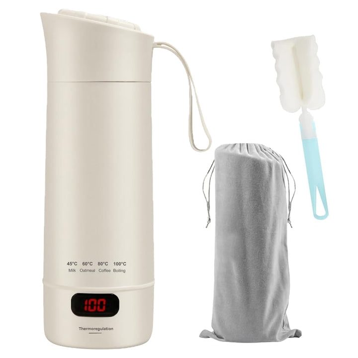 Kleiner Tragbarer Wasserkocher, Tragbarer Elektrischer Wasserkocher, 5 in 1 Mini-Wasser-kocher & Min