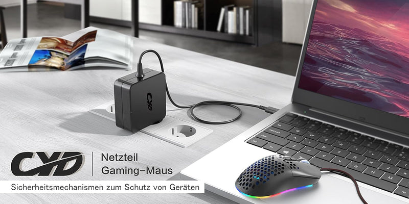 CYD 65W 19.5V 3.33A Notebook Netzteil Adpater Ladegerät für HP Ladekabel Laptop HP Pavilion x2 11-h1