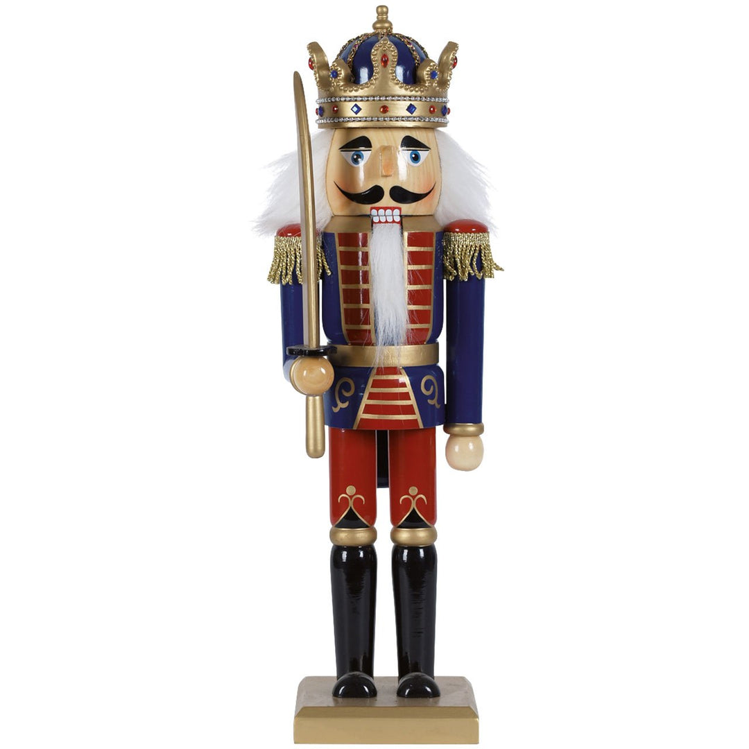 Nussknacker König, H: 50 cm, bunt, handbemalt im Kunsthandwerks-Stil