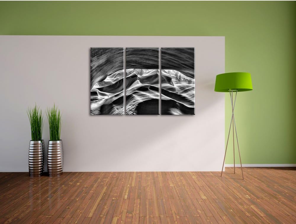 Pixxprint Antelope Canyon Arizona als Leinwandbild/Grösse: 3 Teilig (120x80) / Wandbild/Kunstdruck/f