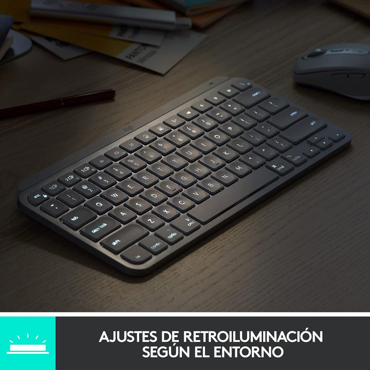 MXKEYS Mini F. MAC WRLS Illum. WRLS Pale Grey - ESP - MEDITER