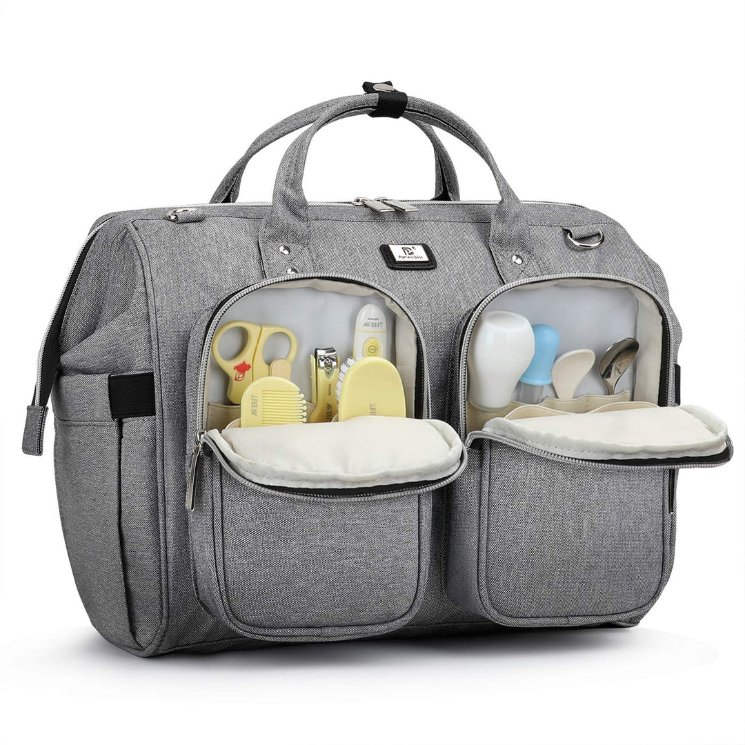 Pomelo Best Wickeltasche mit Schulterriemen – Schwangerschaftstasche, grosse Kapazität, aus wasserdi