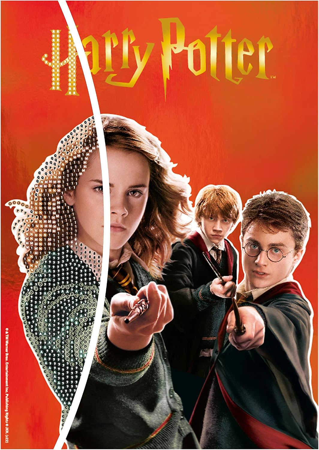 DIAMANTINY Harry Potter – Zauberstiftung Magic Trio – Mosaik-Set – Aktivitäten Crystal Art Diamond P