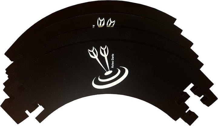 roleo Dart Auffangring Catchring Surround schwarz 4-teilig