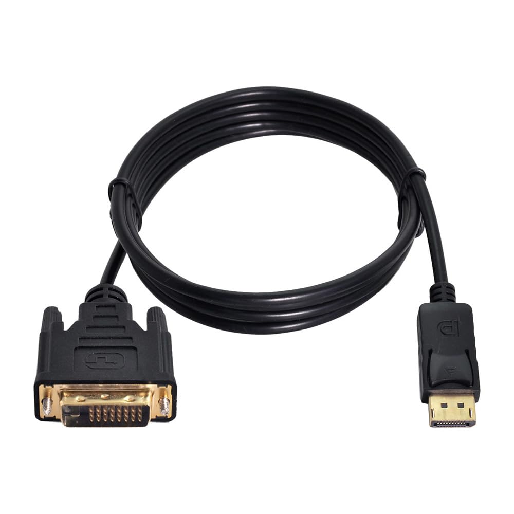 xiwai DP-Stecker-Quelle auf DVI-Stecker, DisplayPort Single-Link-Videokabel, für DVI-Monitor 1,8 m D