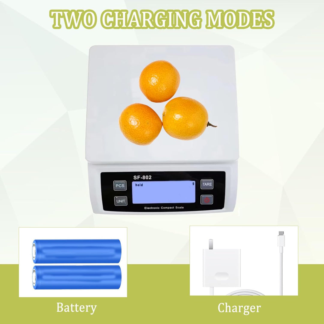 Waage küchenwaage gross Edelstahl Digitalwaage 30 kg Food Scale mit LCD Display Obstwaage Digitale K