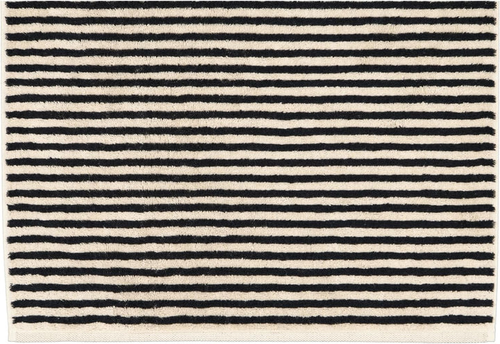 CAWÖ Home Handtücher Natural Streifen 6216 Natur-schwarz - 39 Duschtuch 80x150 cm, Duschtuch 80x150
