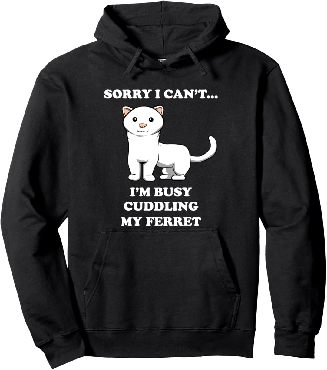 Muss Frettchen Schmusen Netter Nager Spruch Pullover Hoodie