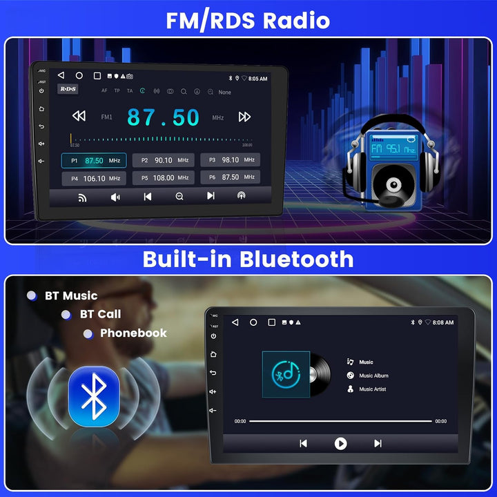 Radio für Seat Altea 2004-2015 Toledo 2004-2009 Android 15 2+64G mit Wireless CarPlay Android Auto,