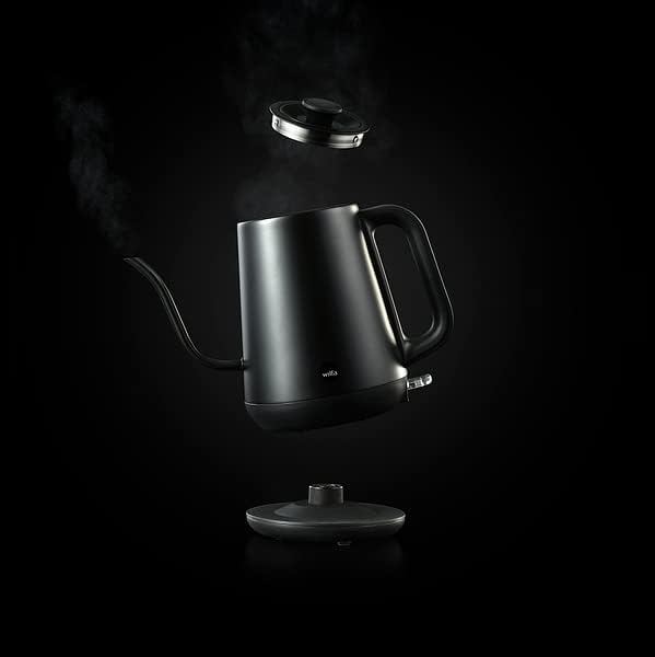 Wilfa SVART POUR Wasserkocher - mit einem Fassungsvermögen von 0,8 Liter, 1000 Watt, aussenliegende