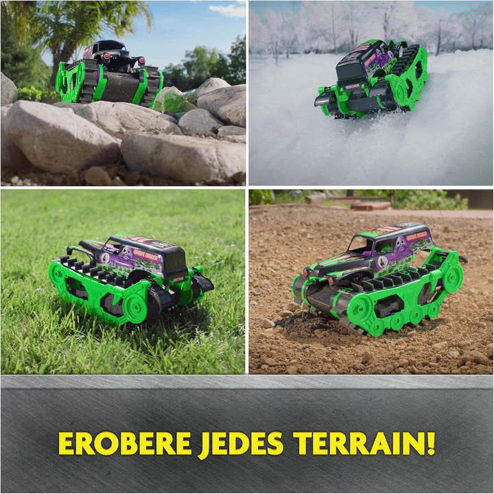 Monster Jam, Grave Digger Trax - RC Monster Truck Kettenfahrzeug Massstab 1:15, All-Terrain-geländeg