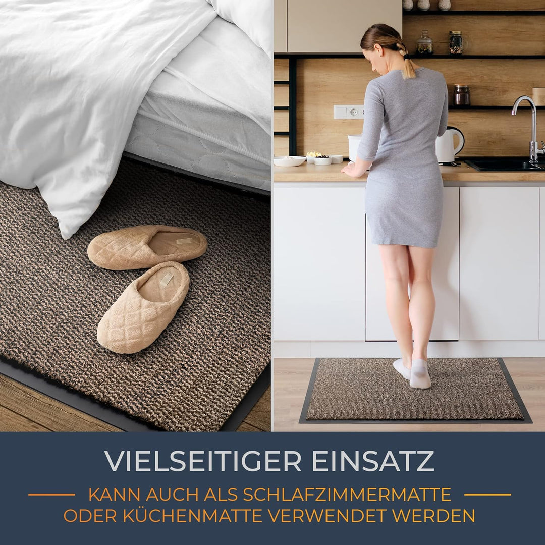 TIMELEOS Fussmatte Schmutzfangmatte mit äusserst starker Schmutz und Feuchtigkeitsaufnahme Eingangst