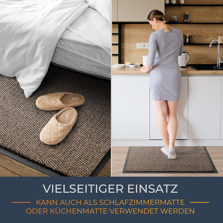TIMELEOS Fussmatte Schmutzfangmatte mit äusserst starker Schmutz und Feuchtigkeitsaufnahme Eingangst