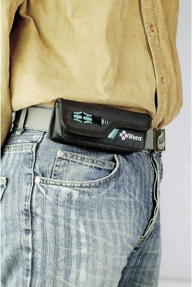 Wera Kraftform Kompakt 20 mit Tasche, 7-teilig, Schwarz-Grün, 05051021001 Schwarz Grün KK 20 mit Tas