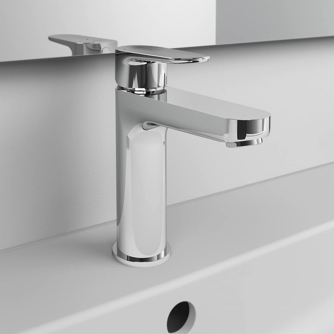 Ideal Standard BC702AA Cerafine O Waschtischarmatur mit Zugknopf-Ablaufgarnitur BlueStart BlueStart