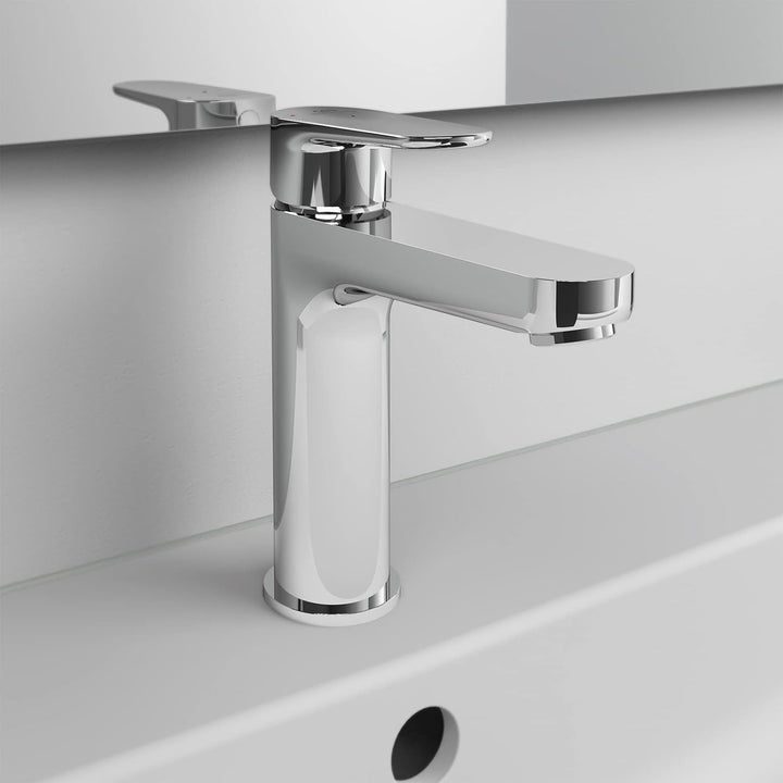 Ideal Standard BC702AA Cerafine O Waschtischarmatur mit Zugknopf-Ablaufgarnitur BlueStart BlueStart