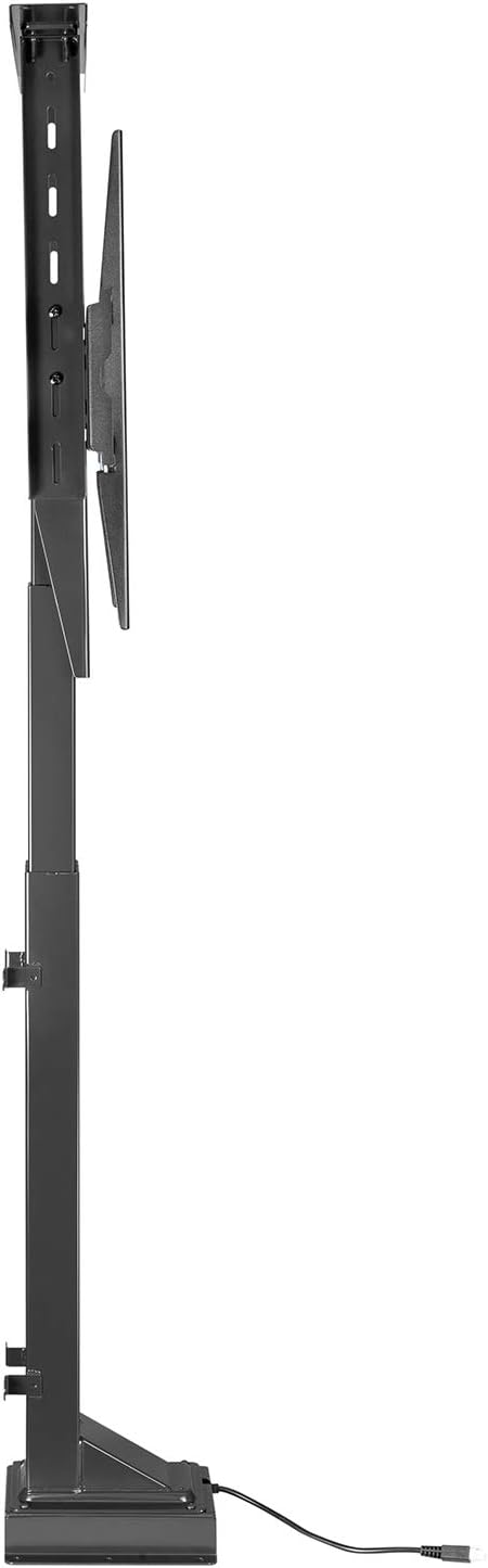 Maclean Elektrisch höhenverstellbare TV-Halterung zum Einbau für 37–65" Fernseher, Lift mit Fernbedi