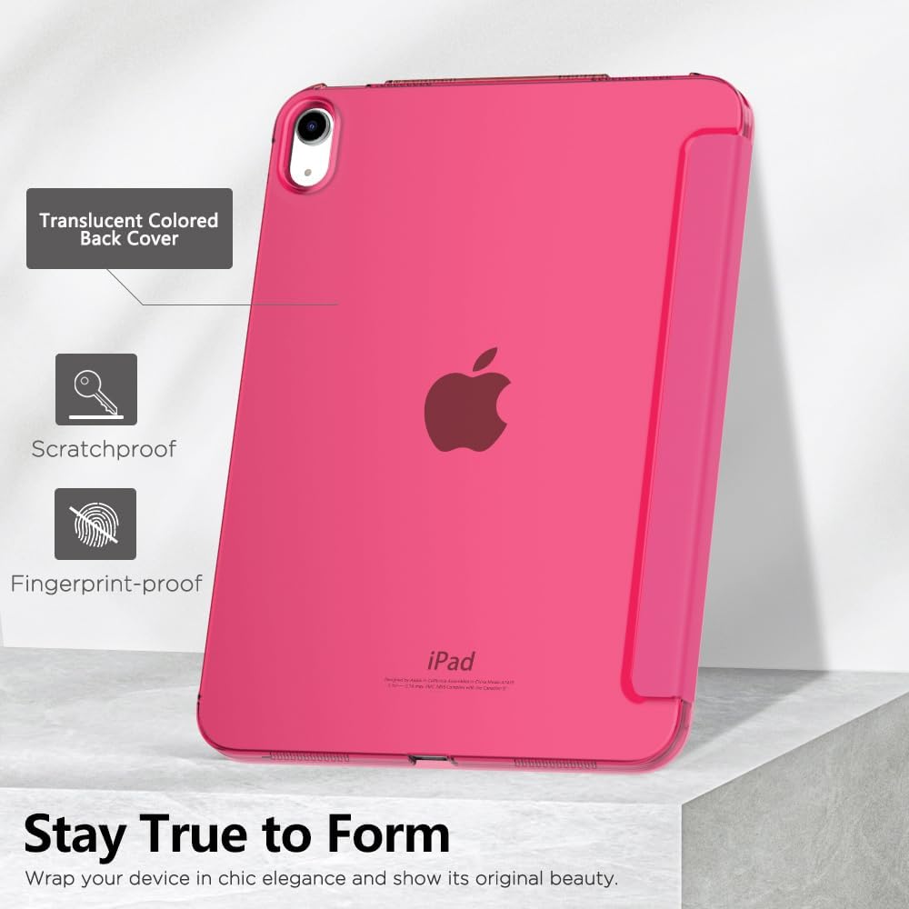 MoKo Hülle für ipad 10. Generation 2022, ipad 10,9 Hülle Dünne Leichte PU Leder Tablet Hülle mit Aut