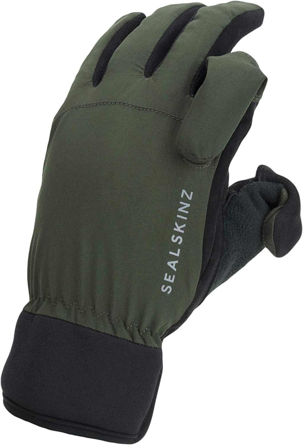 SealSkinz Unisex-Adult Stanford Waterproof All Weather Sporting Glove Liners M Olive Green/Black, M