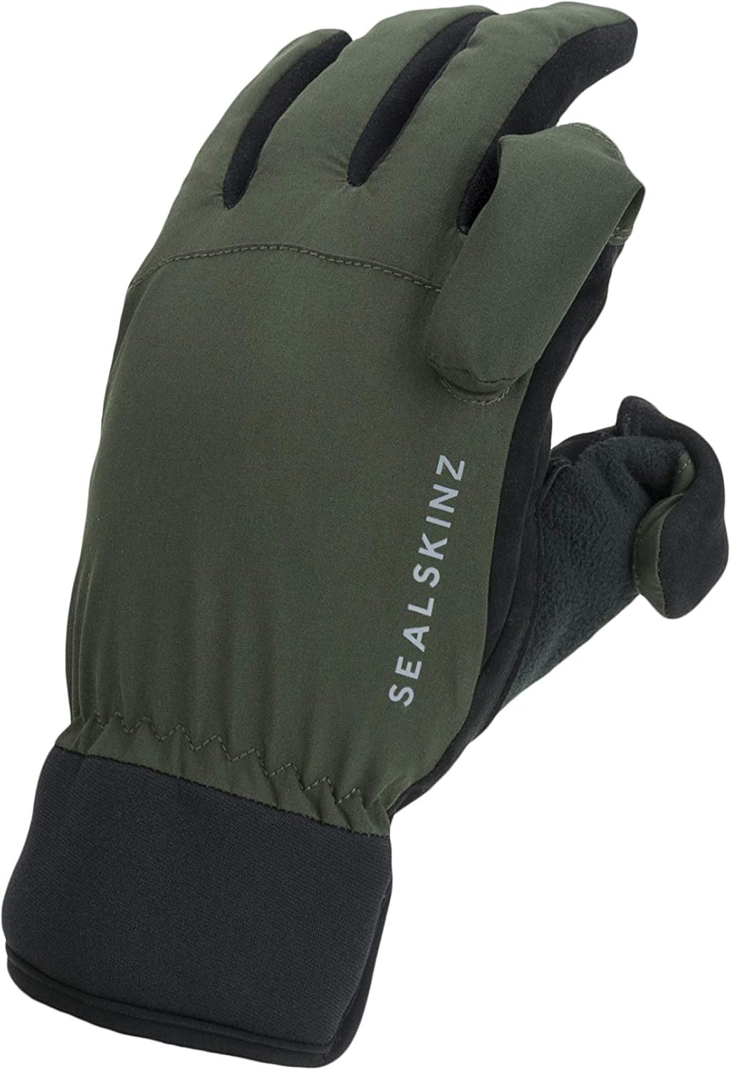 SealSkinz Unisex-Adult Stanford Waterproof All Weather Sporting Glove Liners S Olive Green/Black, S