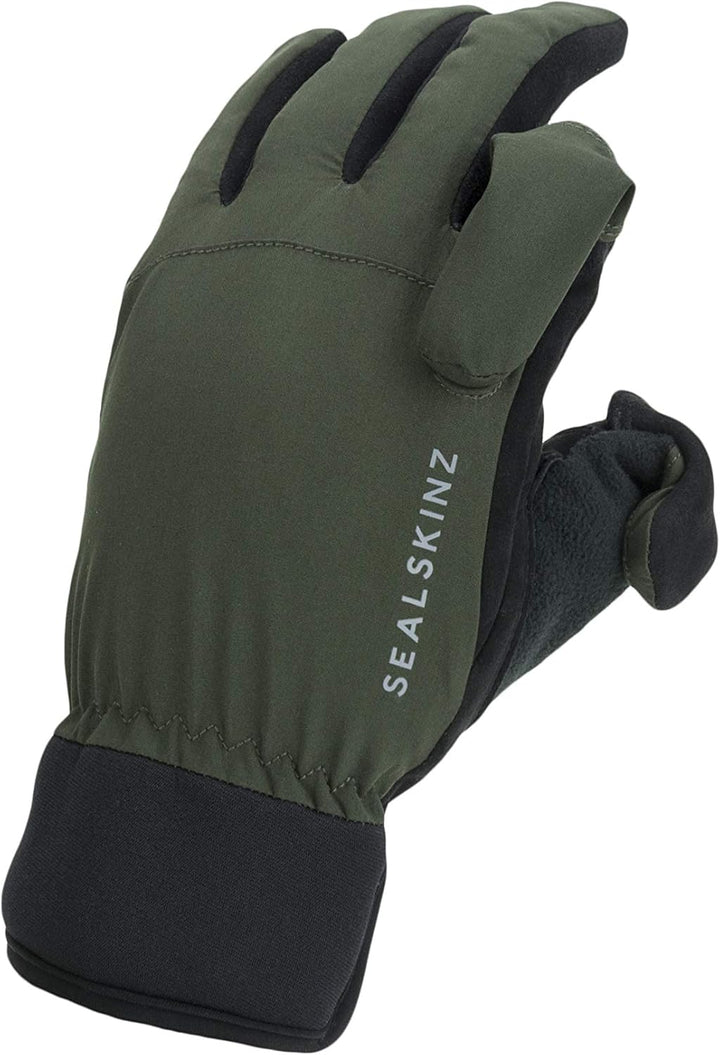 SealSkinz Unisex-Adult Stanford Waterproof All Weather Sporting Glove Liners S Olive Green/Black, S