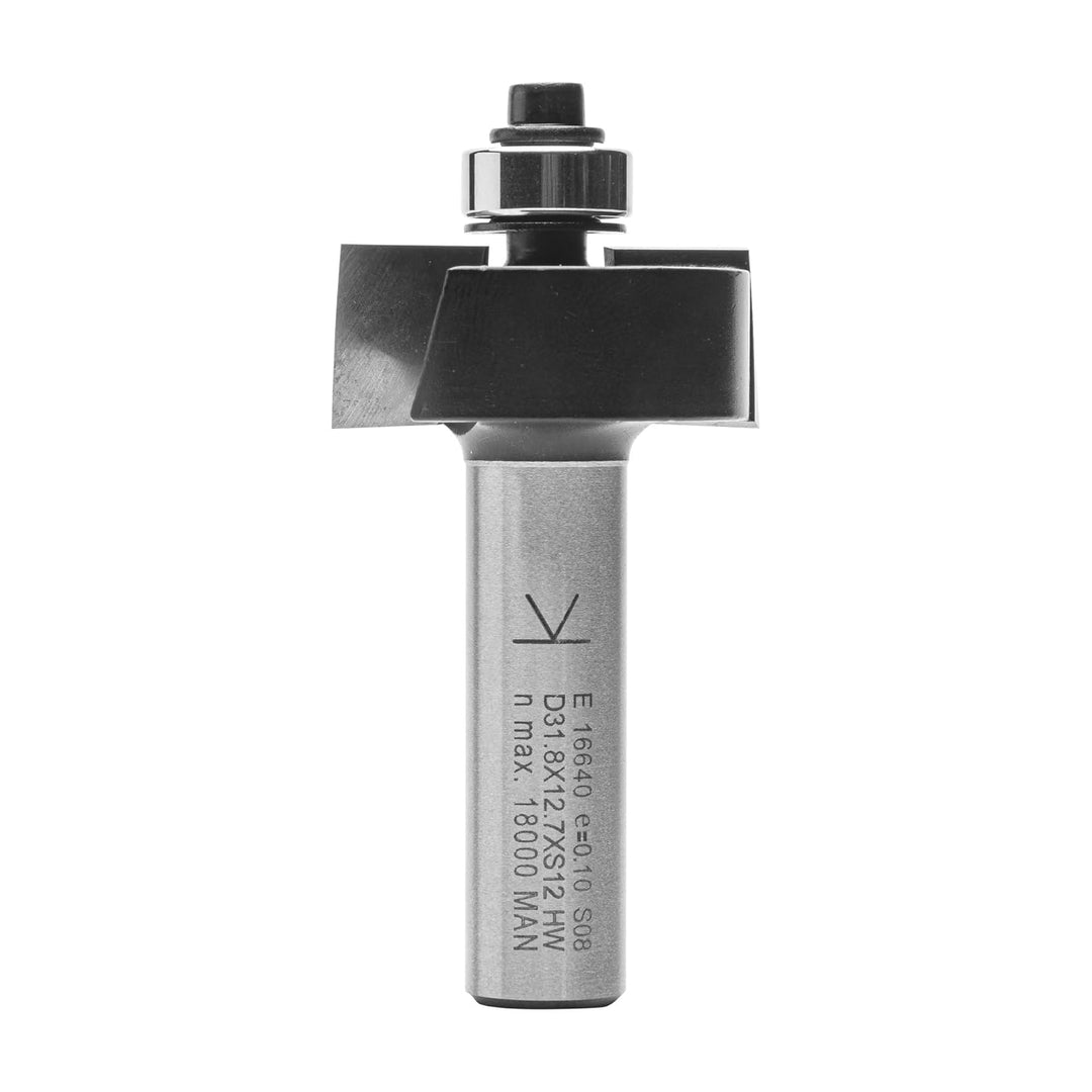 ENT 16640 Falzfräser HW, Schaft (S) 12 mm, Durchmesser (D) 31,8 mm, NL 12,7 mm, T 9,5 mm, SL 40 mm,