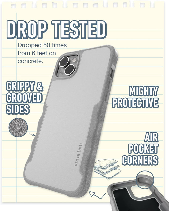 smartish iPhone 14 Plus Schutzhülle – Gripzilla kompatibel mit MagSafe [Robust + Tough] Strapazierfä