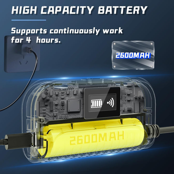 Maylatte Endoskopkamera mit Licht Handy 10M, 1080P HD WFI Autofokus Rohrkamera mit 10 LED, IP68 wass