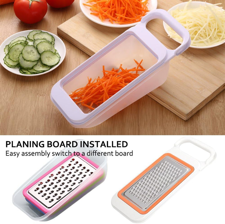 Obst Gemüse Schneidemaschinen Set mit Orangen Peelern, FineGood 4 Packs MultifunktionsSpiralizer Dic