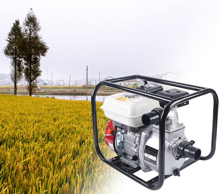 Benzin Motorpumpe Schmutzwasserpumpe Wasserpumpe Gartenpumpe Teichpumpe 2 Zoll 4 Takt 210CC