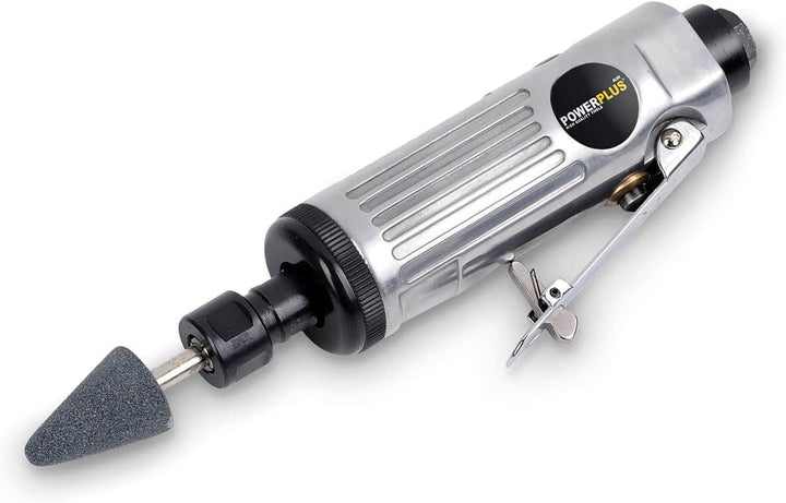 PowerPlus POWAIR0011 Druckluft Stabschleifer gerade im Set 16 Teile im Koffer