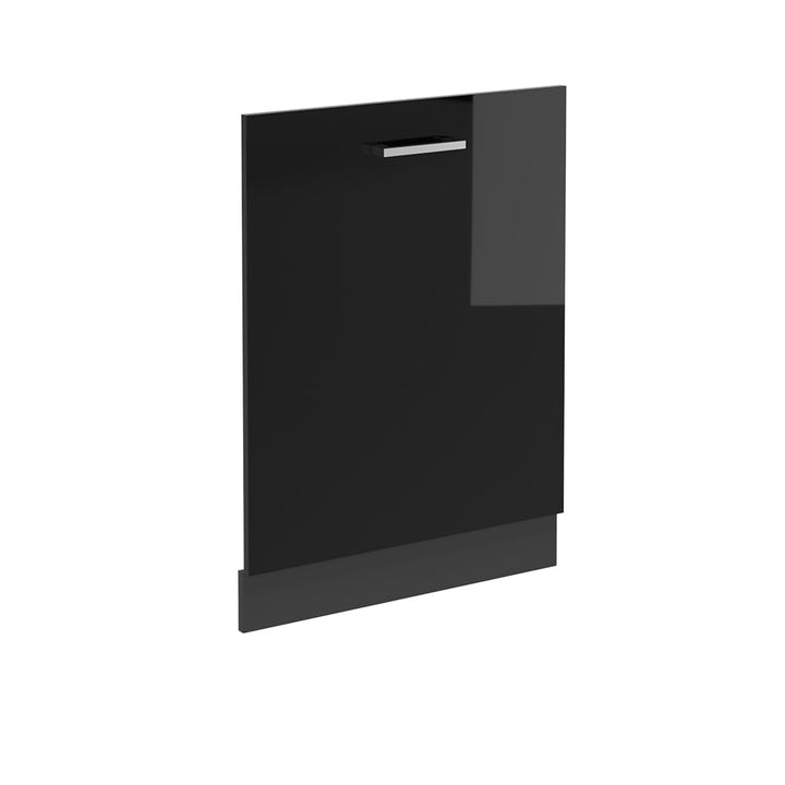 Vicco Geschirrspülblende R-Line, Schwarz Hochglanz, 60 cm ohne Arbeitsplatte, zur freien Kombination