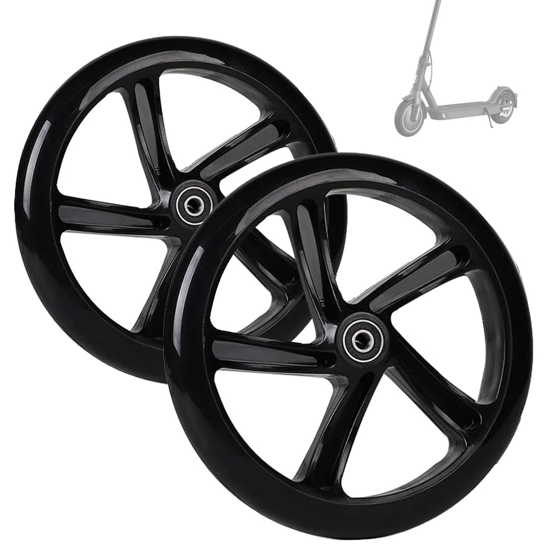 2 Stück 200mm Stunt Scooter Rollen mit ABEC 9 Kugellager, Scooter Räder Ersatzräder Anti-Rutsch Roll