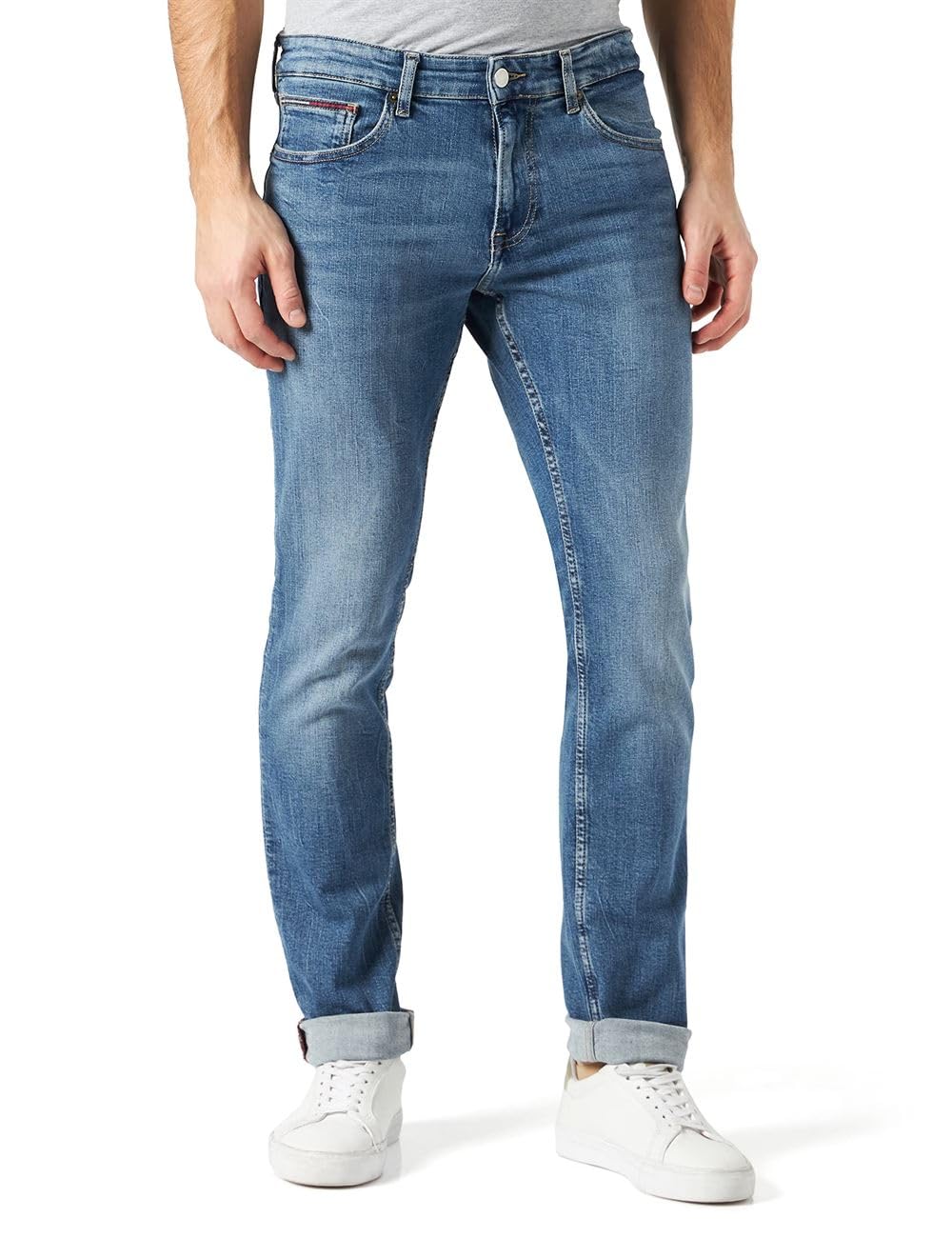 Tommy Jeans Herren Hose 30W / 34L Denim Medium, 30W / 34L Denim Medium