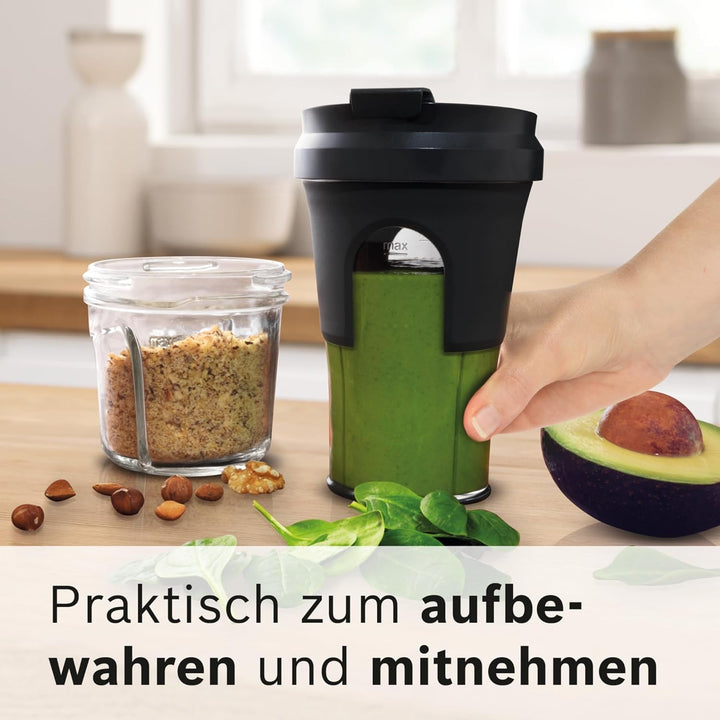 Bosch Zubehör-Set TastyMoments MUZ45XTM1, 5-in-1 Multi-Zerkleinerer-Set (Mixen, Mahlen, Hacken, Aufb
