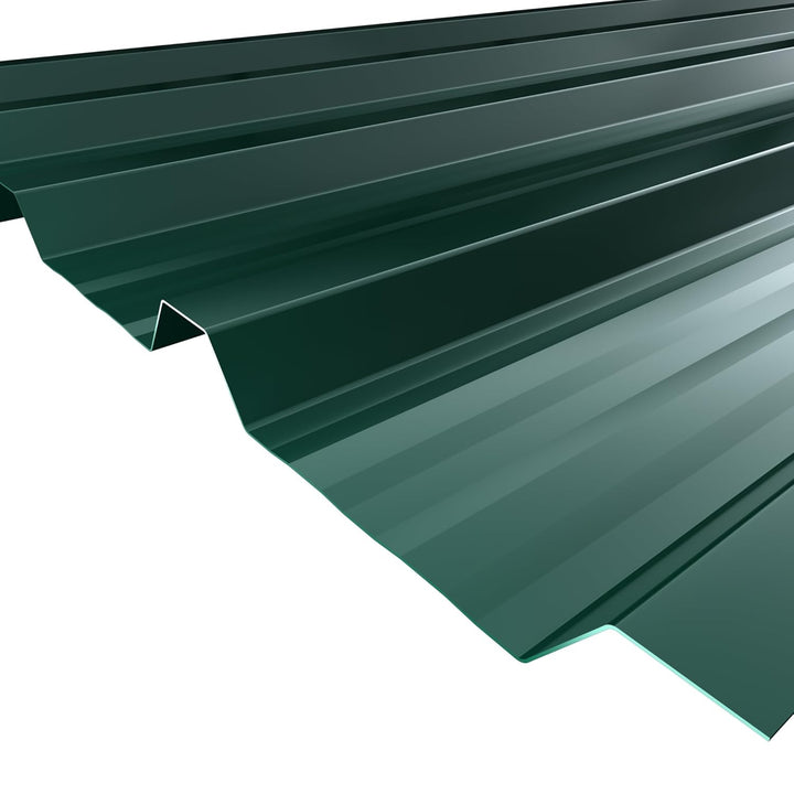 YUENFONG 12 Stück Wellplatte Trapezblech Dachbleche Dachplatten Verzinkter Stahl mit Struktur, 129,5