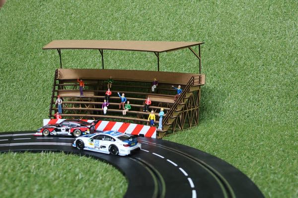 220046 Slotcar-Tribüne für die Kurve 1 mit Dach