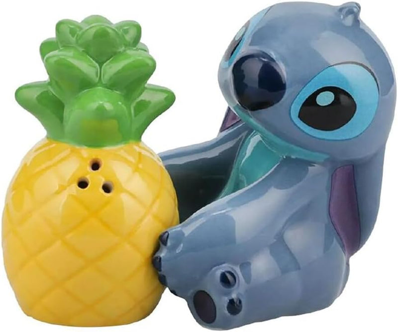 Stitch and Pineapple Salz- und Pfefferstreuer – offiziell lizenziertes Disney Lilo & Stitch Keramik-