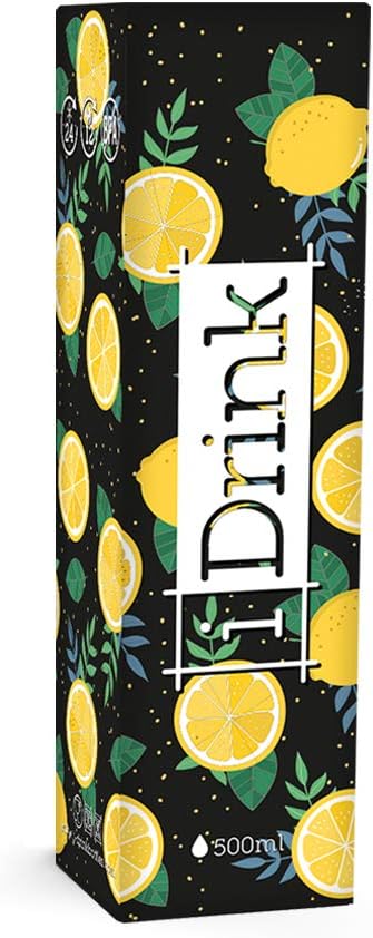 I-Drink Thermoflasche aus Stahl, doppelwandig, 500 ml, auslaufsicher, BPA-frei RI01 Zitronengelb, Zi