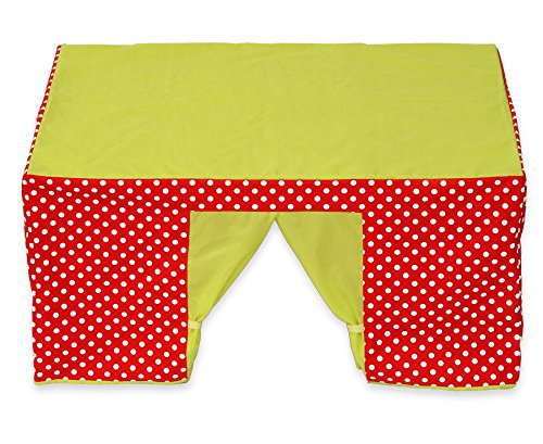 Betzold - Tischzelt - Kinder-Spielzelt aus robustem Stoff Mädchen Jungen Rot, Rot
