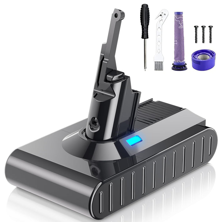 BATTOOL Upgraded V8 Akku 8000mAh Ersatzakku für Dyson V8 Kabelloser Staubsauger Kompatibel mit Dyson