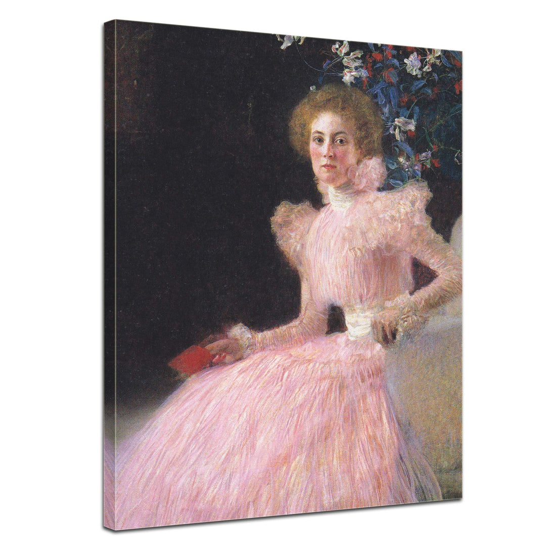 Bilderdepot24 Bild auf Leinwand | Gustav Klimt - Bildnis der Sonja Knips in 60x80 cm als Wandbild |