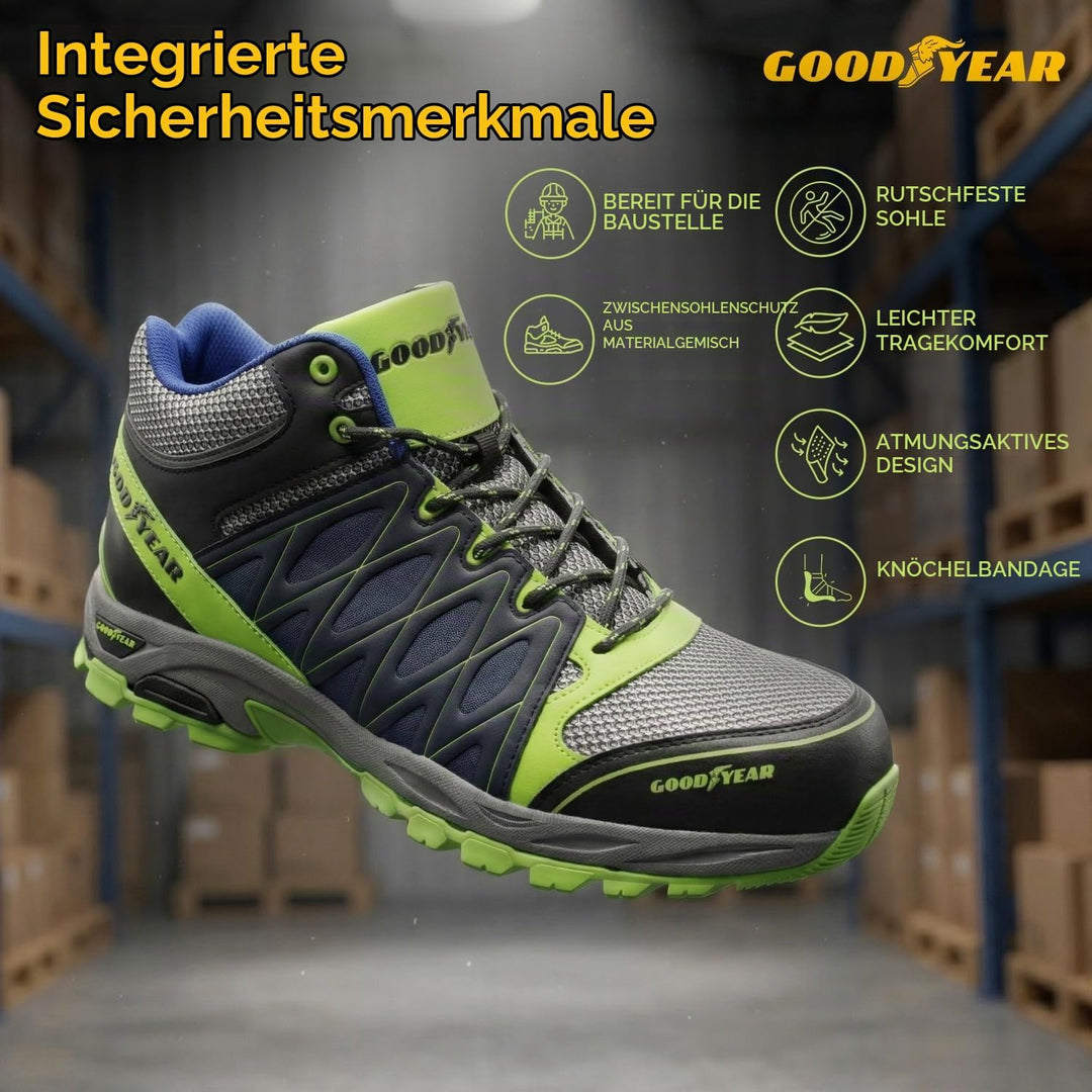 Goodyear Herren S1p Sra Sicherheitsstiefel, Yellow Blue, 45 EU Gelb Blau 45 EU, Gelb Blau 45 EU