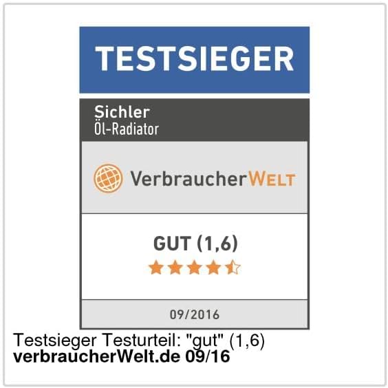 Sichler Haushaltsgeräte Ölradiator: Öl-Radiator mit 7 Rippen und Thermostat, 800 W (Ölradiator klein