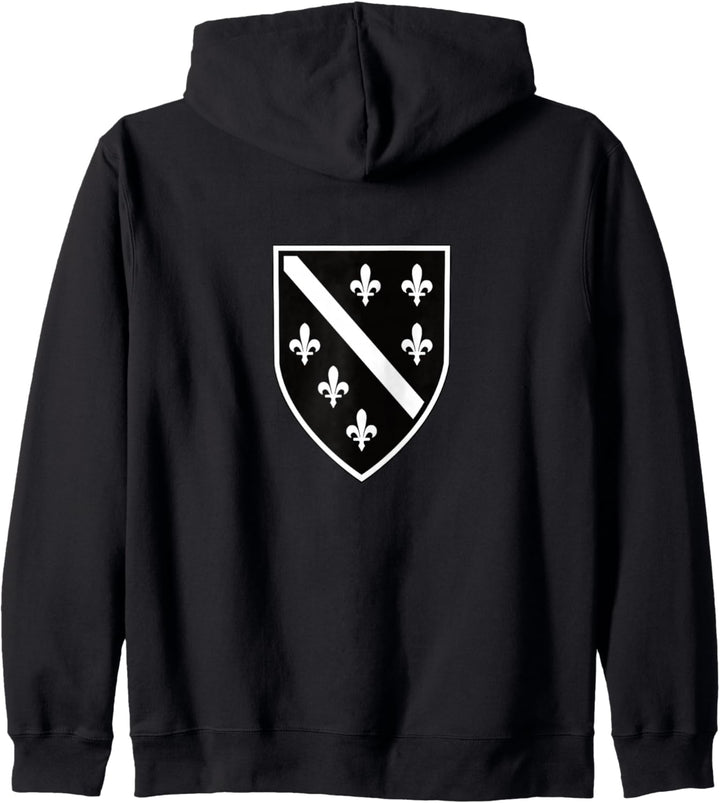 Bosnien Flagge & Bosnien Lilie - Stolzer Bosnier Bosnien Kapuzenjacke