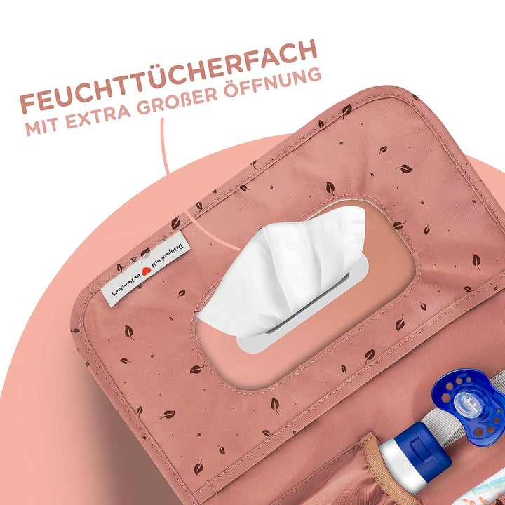 Jubi® Baby Windeltasche mit Wickelunterlage für unterwegs mit extra viel Platz - Kleine Wickeltasche