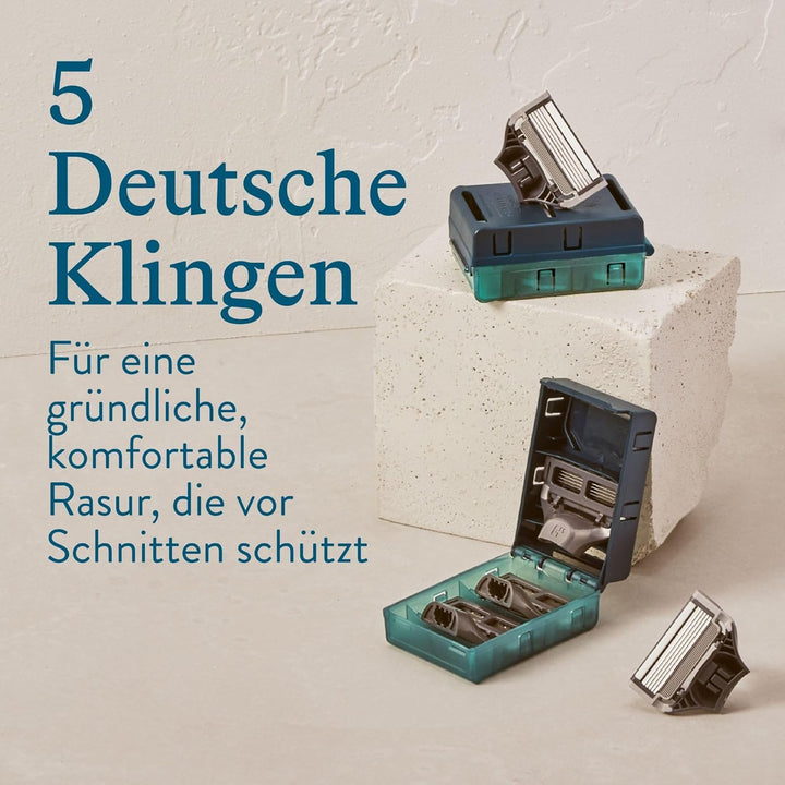 Harry’s Rasierklingen für Männer – 10 Ersatzklingen mit Präzisionstrimmer, 5 Anti-Reibungsklingen, E