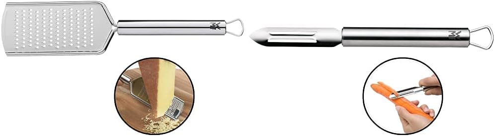 WMF Profi Plus Käsereibe Edelstahl 25 cm, feine Reibefläche, Parmesanreibe, Zitronenreibe, Cromargan
