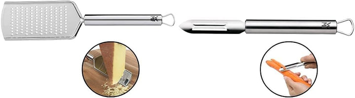 WMF Profi Plus Käsereibe Edelstahl 25 cm, feine Reibefläche, Parmesanreibe, Zitronenreibe, Cromargan
