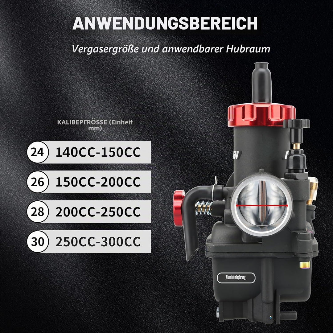 Nibbi PE30mm Vergaser Maximieren Sie die Leistung Ihres Offroad-Motorrads PE-30MM, PE-30MM